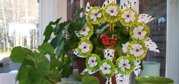 Sommarkrans i butiken
